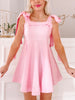 Pink Girls Who Twirl Linen Dress | Sassy Shortcake | sassyshortcake.com