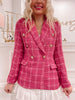 Gossip Girl Hot Pink Tweed Jacket | Sassy Shortcake | sassyshortcake.com