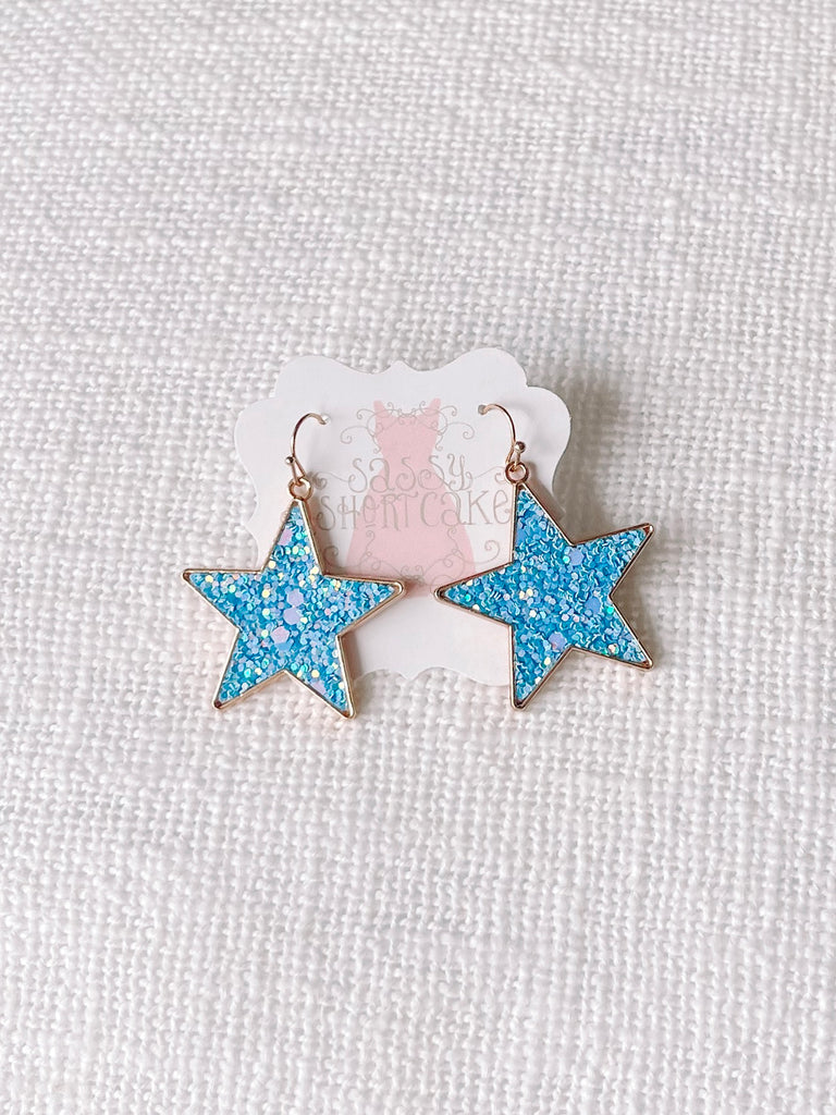 Chasing Stars Blue Earrings | Sassy Shortcake