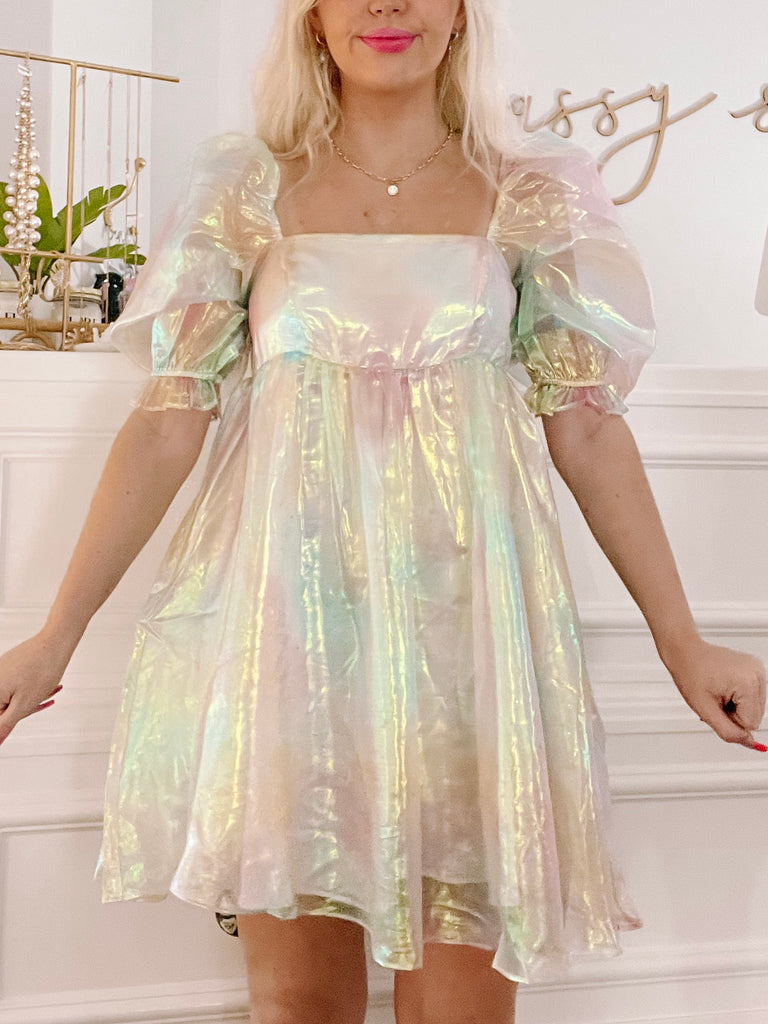 End Of The Rainbow Dress Babydoll Dress | sassyshortcake.com