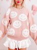 Miles of Smiles Sweater | Light Pink