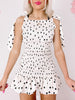 Polka Dot Preppy Dress | Cream