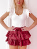 Flirtatious Garnet Skirt | Sassy Shortcake | sassyshortcake.com