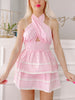 Pink Crossover Cutie Gingham Dress | Sassy Shortcake | sassyshortcake.com