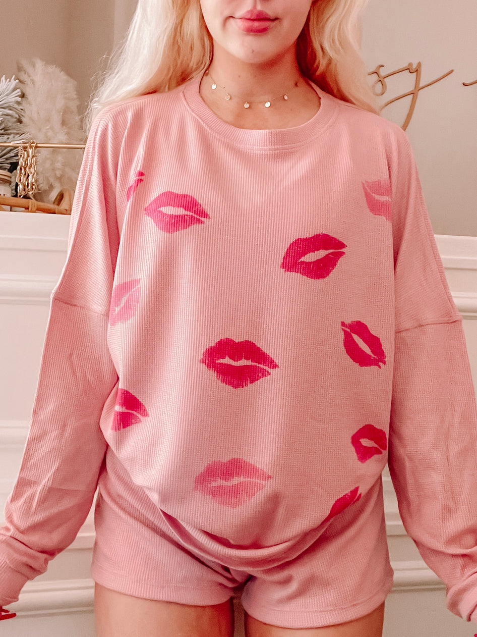 Feeling the Love Lips Pajama Set | Sassy Shortcake | sassyshortcake.com