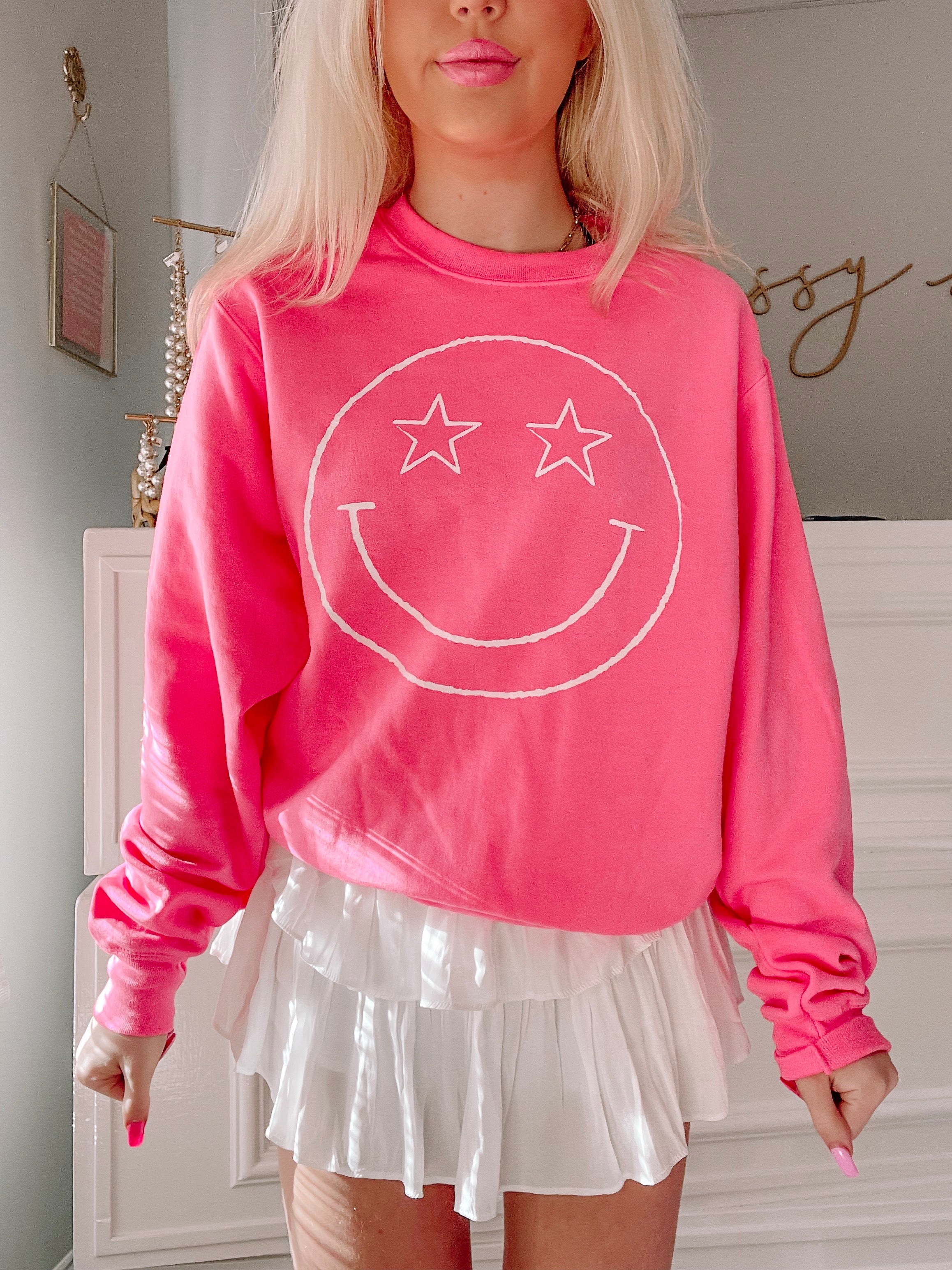 Star Eyed Smiley Crewneck