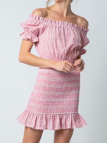 Playful Soul Gingham Smocked Dress | sassy shortcake | sassyshortcake.com