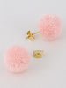 pink pom pom earrings | sassyshortcake.com | Sassy Shortcake