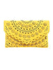 yellow floral detail clutch | free to frolic | sassy shortcake | sassyshortcake.com