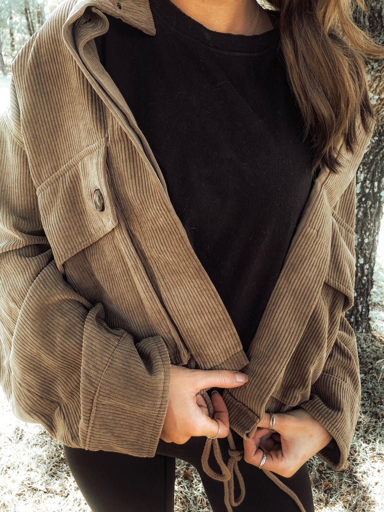 Overjoyed Corduroy Jacket | sassyshortcake.com | Sassy Shortcake Boutique