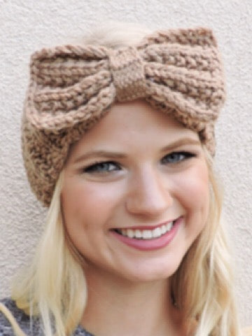 Bow Knit Head Ear Warmer | sassyshortcake.com | sassy shortcake charleston