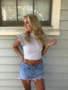 Brooklyn Ruffle Sleeve Crop Top  | Sassy Shortcake Boutique | sassyshortcake.com 