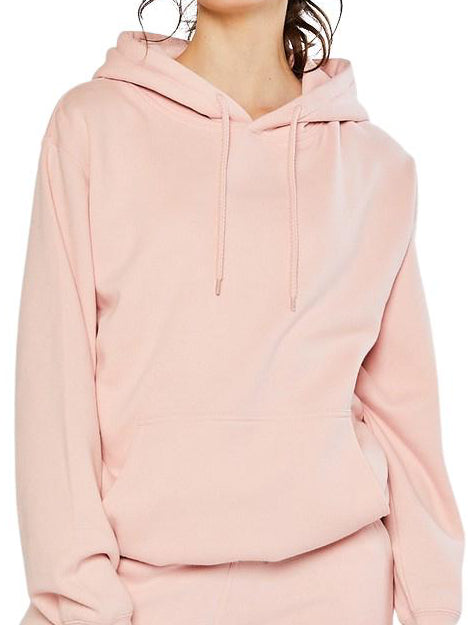 Pink Don't Tell Hoodie Sweatshirt: soft, comfortable, casual everyday wear.
