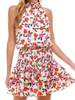 Floral Sachet Smocked Mini Dress | sassyshortcake.com | Sassy Shortcake 