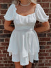 Head in the Clouds White Dress | sassyshortcake.com | Sassy Shortcake