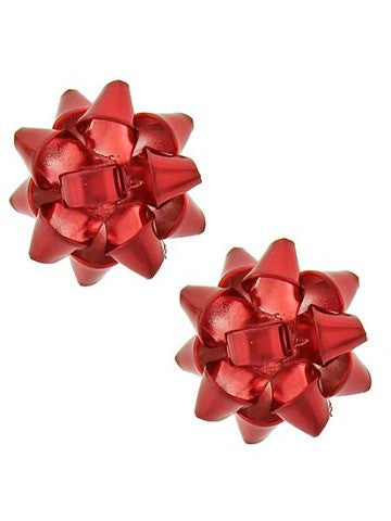 Red Bows earrings | sassy shortcake