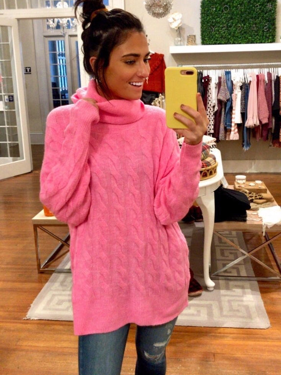 Hot Pink Highlight of Your Life Sweater | sassyshortcake.com | Sassy Shortcake Boutique