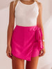 Lisette Hot Pink Wrap Skirt | sassyshortcake.com | Sassy Shortcake