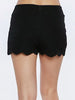 Black Scallop Shorts | Sullivan | sassyshortcake.com | sassy shortcake boutique