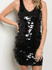 Get In Line Black Sequin Dress | sassyshortcake.com | Sassy Shortcake