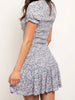Living Doll Blue Floral Print Dress | sassyshortcake.com | Sassy Shortcake 