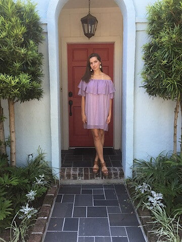gingham ruffle dress | lavender fields | sassy shortcake | sassyshortcake.com 