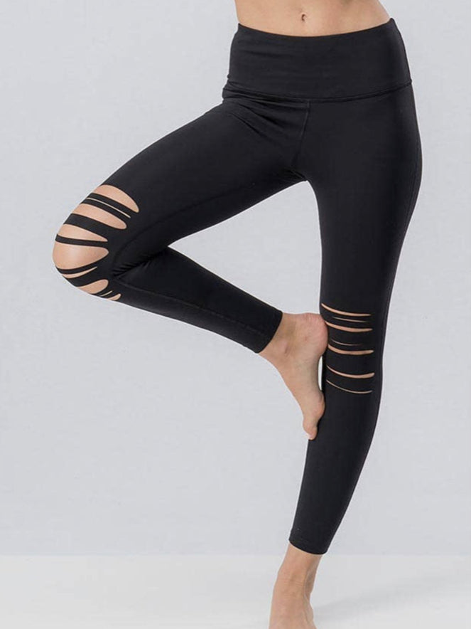 Knee cut out legging | Red – Up10 activewear