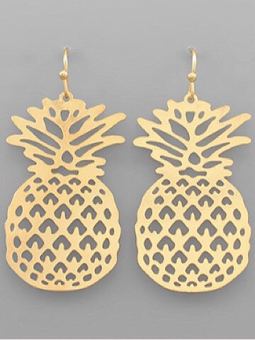 pineapple earrings | sassy shortcake boutique | sassyshortcake.com