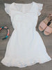 Lilly Claire White Dress | sassyshortcake.com | Sassy Shortcake 