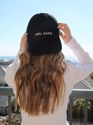 Black Girl Gang embroidered baseball cap

