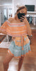 Summer Siesta Off Shoulder Multicolor Dress | sassyshortcake.com | Sassy Shortcake