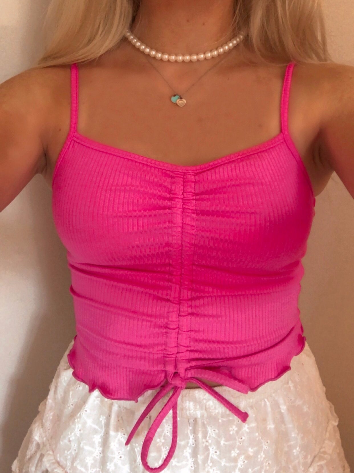 Haute to Trot Hot Pink Cami Top | sassyshortcake.com | Sassy Shortcake