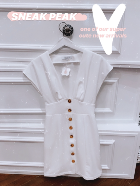 Peak Show White Mini Dress | Sassy Shortcake | sassyshortcake.com 