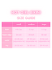 Hot Girl Pink Bikini Size Chart | Sassy Shortcake | sassyshortcake.com