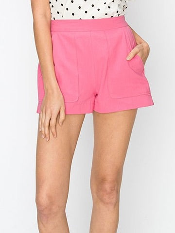 Hands Down Coral Pink Shorts | sassyshortcake.com | Sassy Shortcake