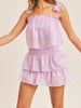 Kipton Plaid Ruffle Smocked Skirt | sassyshortcake.com | Sassy Shortcake