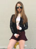 black lace bomber jacket | sassyshortcake.com | sassy shortcake