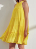 Lemon Poppy Bright Yellow Dress | sassyshortcake.com | sassy shortcake