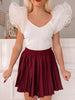 Match Maven Tennis Skirt | Burgundy