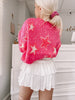 Popstar Punch Hot Pink Star Sweater | Sassy Shortcake Boutique | sassyshortcake.com