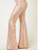 stunner rose gold sequin pants | sassyshortcake.com | sassy shortcake boutique