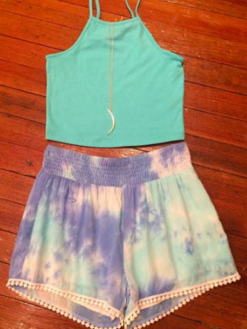 Tie Dye Shorts - Blue | Sassy Shortcake | www.sassyshortcake.com