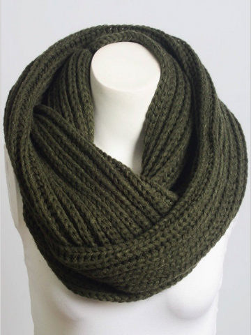 olive green warmer welcome chunky scarf | sassyshortcake.com | warm welcome