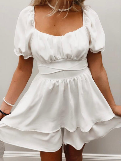 Head in the Clouds White Dress | sassyshortcake.com | Sassy Shortcake
